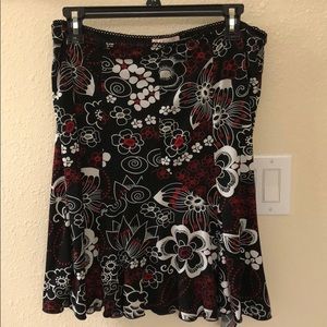 Large Candies black, red and white skirt